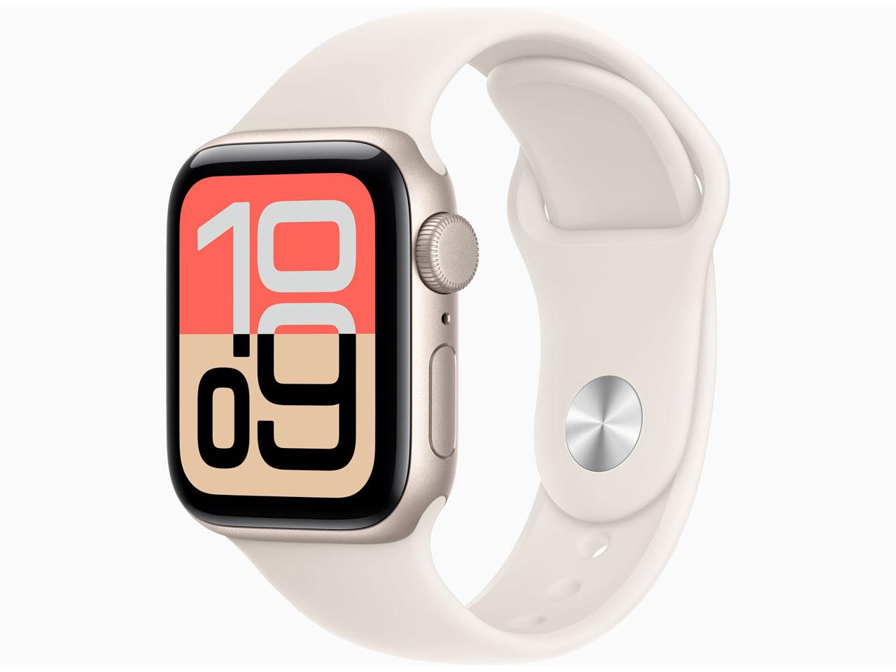 APPLE アップル Apple Watch SE 3 GPSモデル 40mm MEH54J/A [スターライトスポーツバンド M/L]｜ECJOY！店