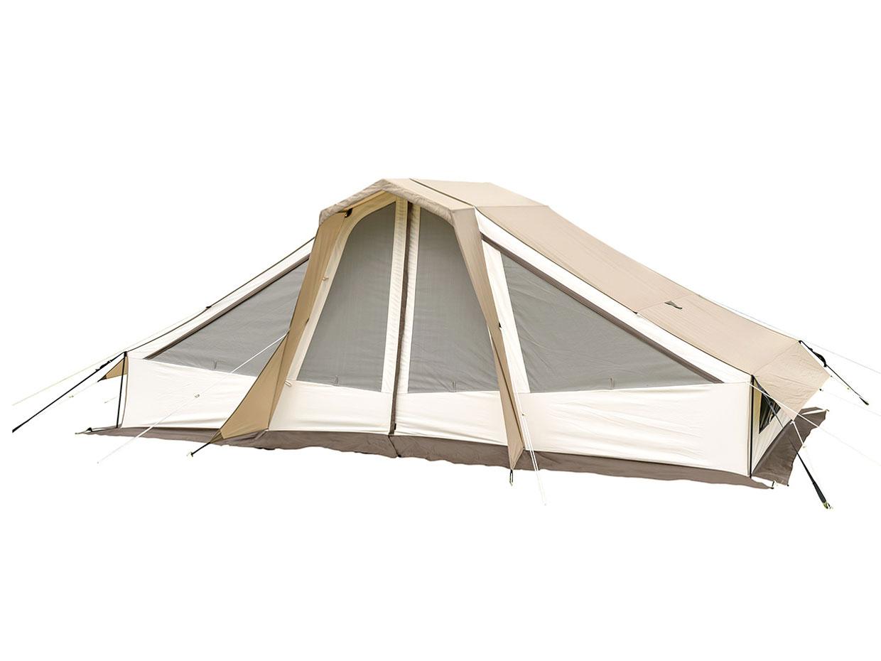 ogawa(オガワ) アウトドア キャンプ テント オーナーロッジ ヒュッテレーベン 【2人用】 オフホワイト&times;サンドベージュ&times;ダークブラウン 2254｜ECJOY！店