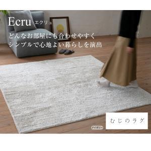 スミノエ(Suminoe) 【エクリュ】ナチュラルなミックス感を出した無地のラグ (13476149)