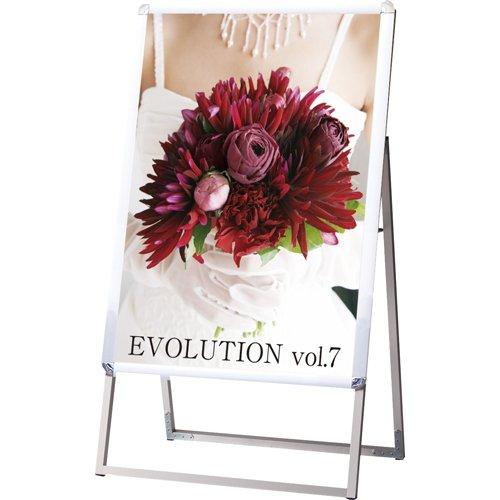 常磐精工 ポスターグリップスタンド看板 屋内用 B2片面シルバー PGSK-B2KS 1個|ECJOY!店