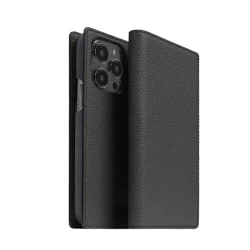 ロア・インターナショナル ABS24070I14PBK iPhone 2022 6.1 3眼 VINTAGE イタリアンレザーダイアリーケース 黒いこと ABBISIGNATURE 黒いこと ABS24070i14PBK
