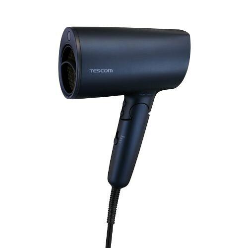 テスコム(TESCOM) TD713AA ドライヤー 大風量 速乾 温度センサー 熱ダメージ配慮 マイナスイオン 2.0 m3/分 1300W 折りたたみ クールショット まとまるノズル ヘアドライヤー ネイビー TD713A-A