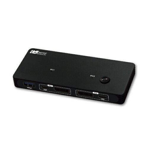 ラトックシステム 8K30サイクル相応う DisplayPortマイコンうつり変わり器(RS-260DP-8K)