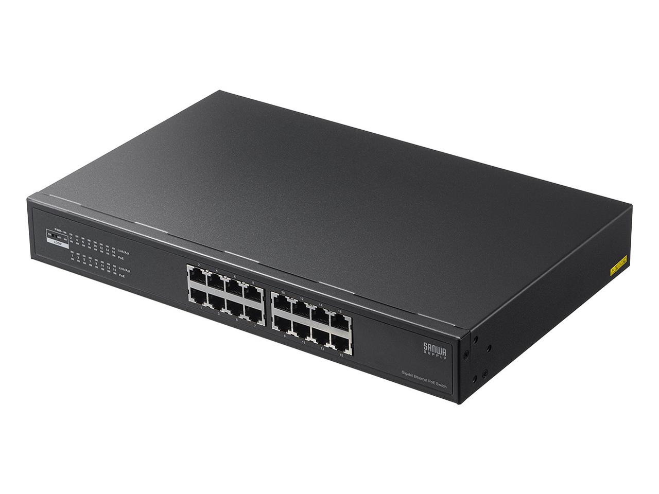 SANWASUPPLY サンワサプライ レイヤー2ギガビット対応PoEスイッチングハブ(16ポート)(LAN-GIGAPOE1601) 38,451円