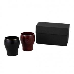 東出漆器店 器の木 プレミアムカップペア(黒・朱) 4666 (2237664)|ECJOY!店