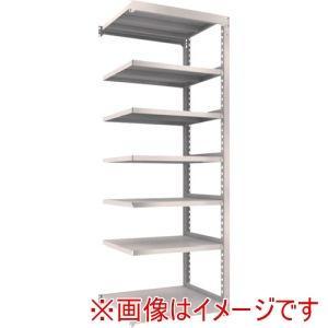 TRUSCO トラスコ中山 TRUSCO スチールラック M5型中量棚 900×721×H2400 7段 連結 免震樹脂ベース付 ネオグレー ネオグレー (M58377BSFC 8000NG)|ECJOY!店