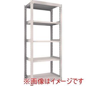 TRUSCO トラスコ中山 TRUSCO スチールラック M5型中量棚 900×921×H1800 5段 単体 免震樹脂ベース付 ネオグレー ネオグレー (M56395SFC 8000NG)