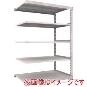 TRUSCO トラスコ中山 TRUSCO スチールラック M5型中量棚 1500X921XH2100 5段 連結 免震樹脂ベース付 ネオグレー ネオグレー (M57595BSFC 8000NG)