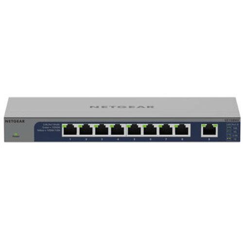 NETGEAR サイバー空間歯車 GS108MX ギガ8界面 10G/マルチギガアップリンク アンマネージスイッチ(GS108MX-100JPS)