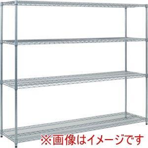 TRUSCO トラスコ中山 TRUSCO スチール写真製メッシュ仕合わせ W1824XD457XH1533 4段  (TME5644 8000)