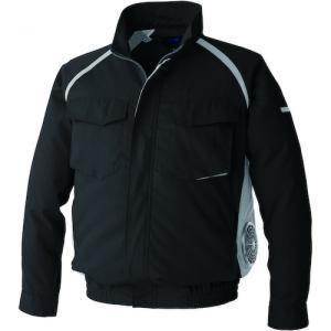 KUCHOFUKU 空調服 空調服 空調服[[R下]] 長袖ブルゾン ウエアのみ クールブラック S (KU92400K90S1 2336)｜ECJOY！店