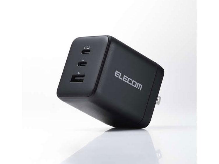 ELECOM エレコム USB申し受ける器/USB PD/100W/USB-C×2/USB-A×1(MPA-AC104100BK)