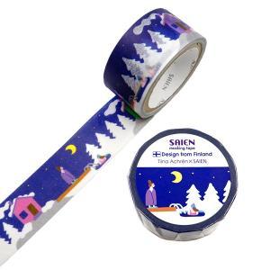 カミイソ産商 Tiina Achren×SAIEN マスキング磁気テープ Ice swimming(内燃機関水泳ぎ)20mm×5m巻 (TR4064)【入数:20】