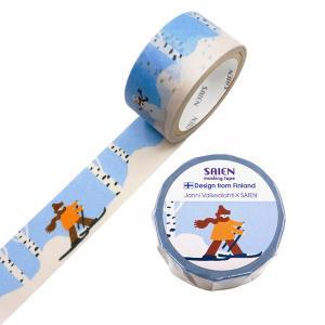 カミイソ産商 Janni Valkealahti×SAIEN マスキング磁気テープ Ski(スキーの板)20mm×5m巻 (TR4070)【入数:20】