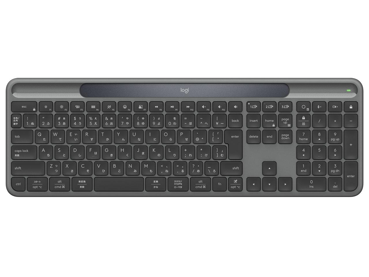 LOGICOOL ロジクール Signature Slim Solar+ K980 ソーラー申し受ける 鍵盤(K980GR)