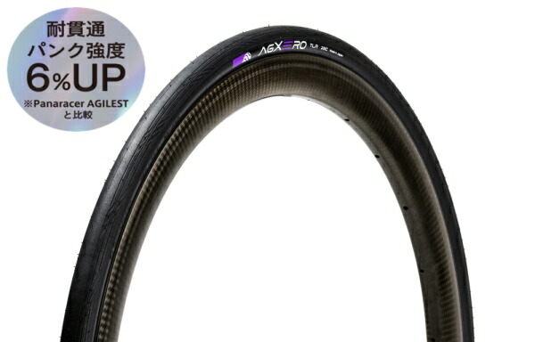 【在庫限即納】パナレーサー AGXERO TLR 700X25C 黒/黒【沖縄・離島への配送不可】