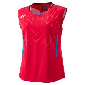 YONEX ヨネックス ヨネックス ウィメンズゲームシャツ(ノースリーブ) 20916Y 色つや:ジャパン赤いこと(364) 大きさ:XO