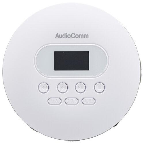 OHM オーム電機 ポータブルCDプレーヤー(USB給電対応Type-C/単3形×2本使用/ステレオイヤホン付属/ホワイト) CDP-828Z