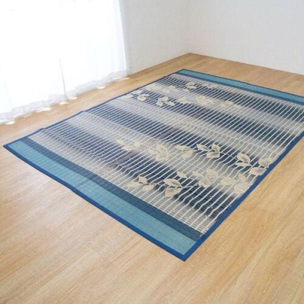 イケヒコ い草引っ敷き 真っ正直 青碧 191×250糎