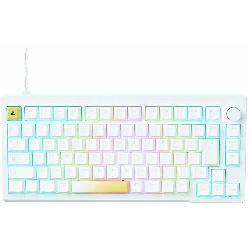 プリンストン UPトリガー対応 CNCフルアルミ 75%ゲーミングキーボード(ホワイト)(UP-MKGA75MTL-RT-J/W)
