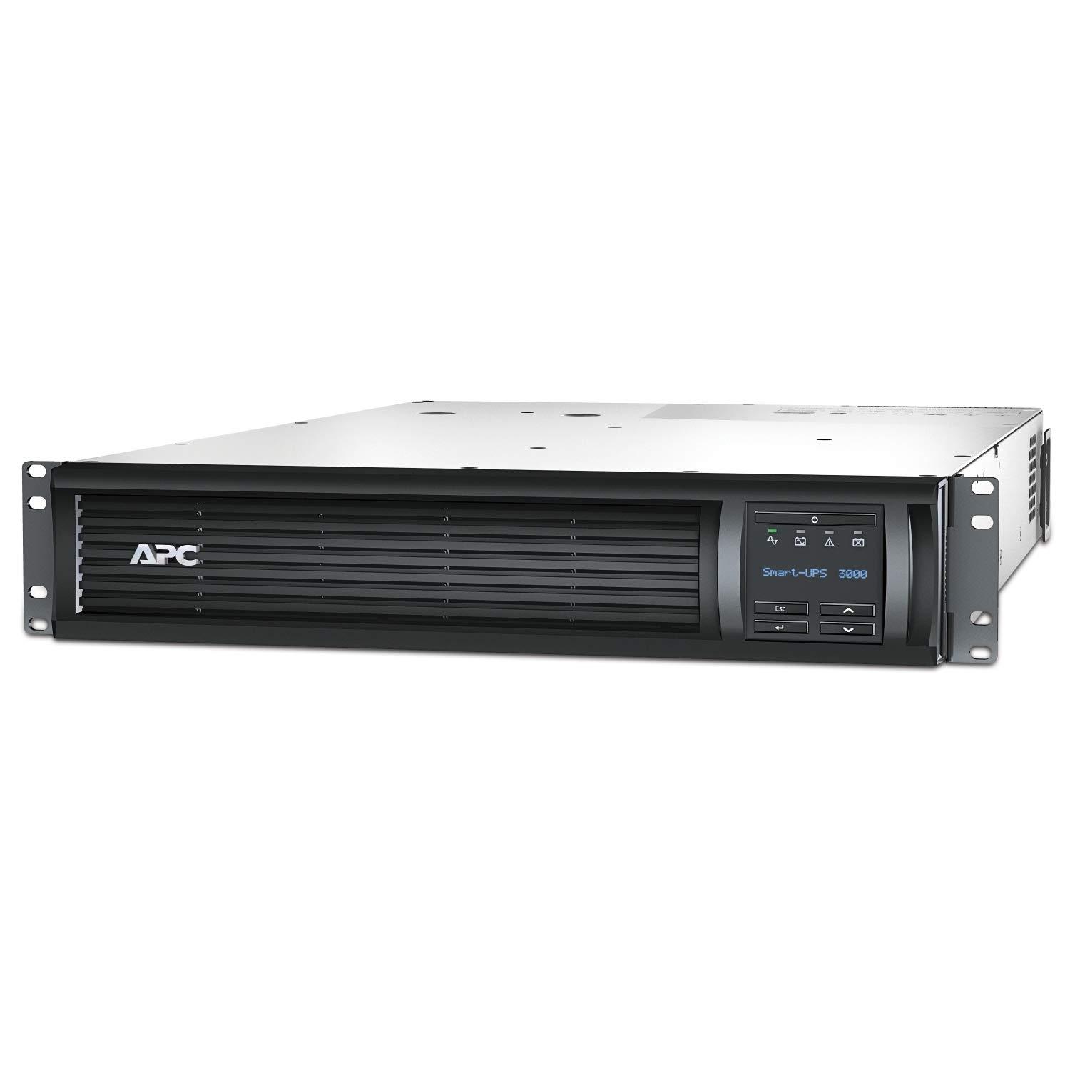 SCHNEIDER APC シュナイダー APC APC Smart-UPS; Line Interactive; 3kVA; Rackmount 2U; 230V; 8x IEC C13+1x IEC C19 outlets; SmartConnect Port+SmartSlot; AVR; LCD / SMT3000RMI2UC