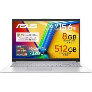 ASUS エイスース E1504FA-R385SIYAWS4 ASUS ノートPC Vivobook Go Windows 11 Home 15.6型(インチ) Ryzen メモリ8GB SSD 512GB 1920×1080 Office有り シルバー系