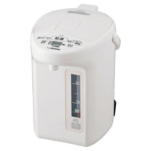 ZOJIRUSHI 象印 CVTF30 VE電気まほうびん 優湯生 ホワイト CV-TF30 [3.0L /蒸気セーブ機能つき]