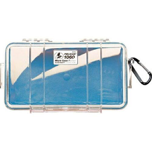 PELICAN PRODUCTS社 1060 PELICAN ペリカン 1060 25.1cm x 14.2cm x 6.7cm 正規品 保証付き マイクロケース ブルー/クリア 1060-026-100