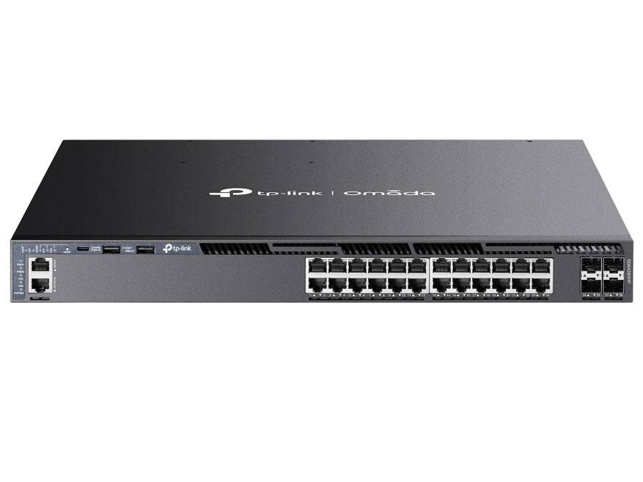 TP-LINK Omada ギガビットPoE+ポートx24/10Gスロットx4スタッカブルL3マネージスイッチ(SG6428XHP(UN))｜ECJOY！店