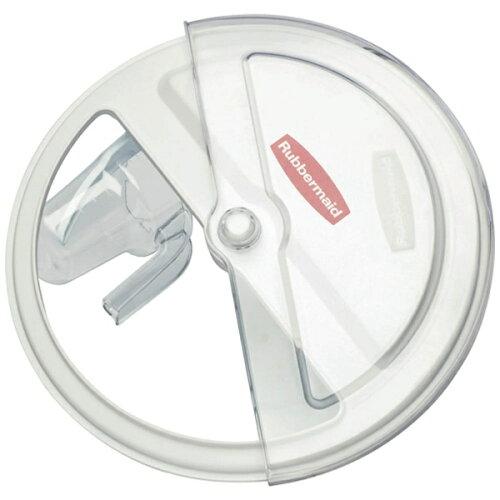 Rubbermaid Commercial Products 天然ゴムお手伝いさん ブルートコンテナ用横すべり式フタ、スコップ書き割り 白いこと (9G7801 8036)