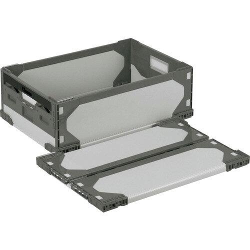 岐阜プラスチック工業 リス リットハイブリッド折りたたみコンテナ 611549 LT-RS-SS47グレー/グレー630&times;420&times;216 (LTRSSS47GYGY630X420X216 8123)｜ECJOY！店