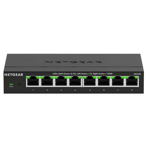 NETGEAR サイバー空間歯車 MS308 2.5Gマルチギガ 8界面 アンマネージスイッチ(MS308-100JPS)