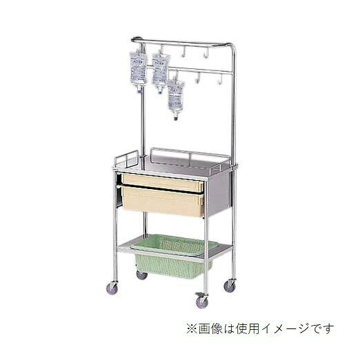 アズワン 簡易点滴処置車 670×430×1570mm ET-08FN 1台