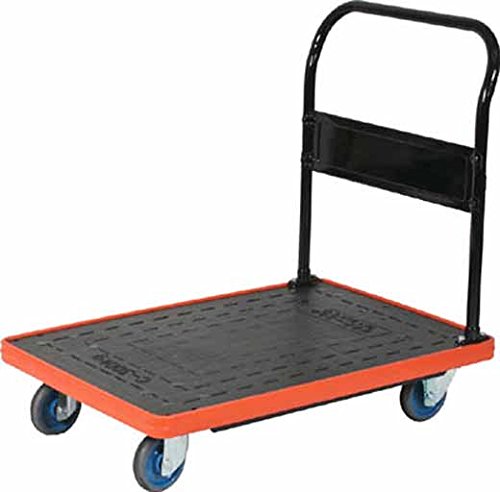 TRUSCO トラスコ中山 MKP脂製手押し車 据えつける式 906X616 エア湖キャスター付 MKP-302AC 1台