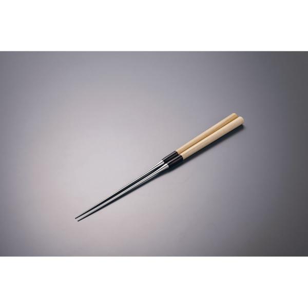 TKG テイケイジイ 遠藤商事 極上白木柄 盛箸(積層強化木柄付)120mm【BML2401】
