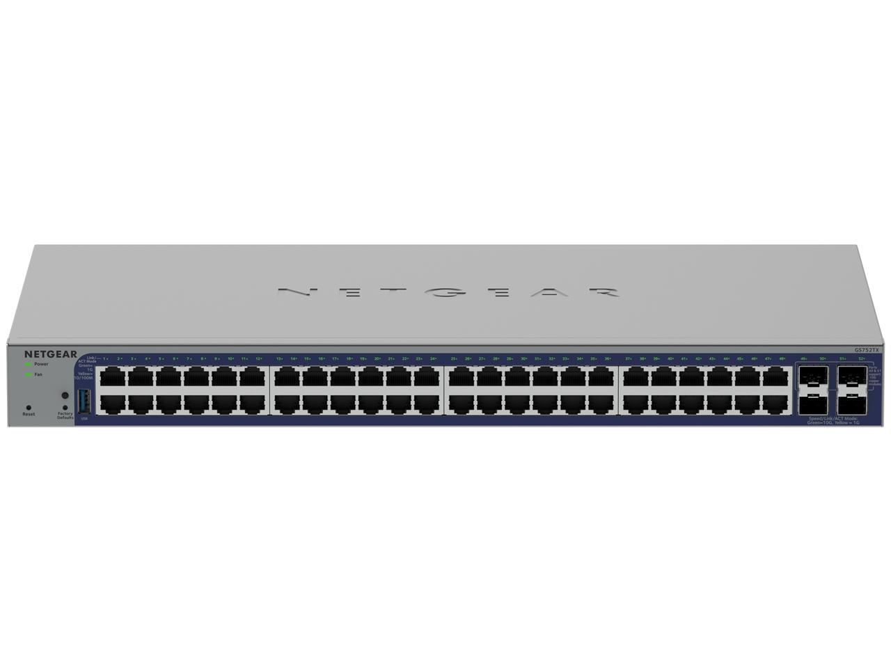 NETGEAR ネットギア GS752TX ギガ24ポート SFP+x4 スマートクラウドスイッチ(GS752TX-300JPS)｜ECJOY！店