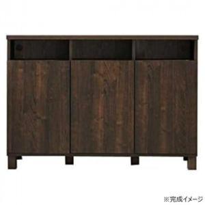 タカシン調度品産業 日本製精神的な統合調度品 リビングゲーム盤 納める押し入れ CO-NC-8011CT まっ黒い赤銅色 (2254863)