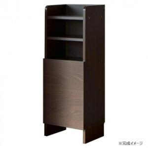 タカシン家具工業 日本製組立家具 ルガール30 ルーター収納 ブラウン (2254998)