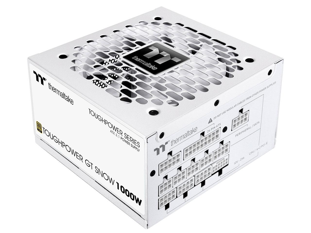 THERMALTAKE TECHNOLOGY TOUGHPOWER GT/1000W ATX 3.1 Snow   (なおなお書き-TPT-1000FNFAGJ-W)