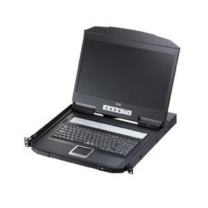 SANWASUPPLY サンワサプライ USB/HDMI相応う 横すべりLCDコンソールドロワー【SW-KVMHDDR】