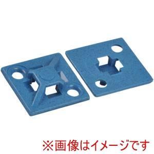 ABB TY-Rap マウントベース 金属検知器対応ポリプロピレン 4方向 明青色 タイ幅最大3.6mm 100個入り (TC5344APDT 4512)