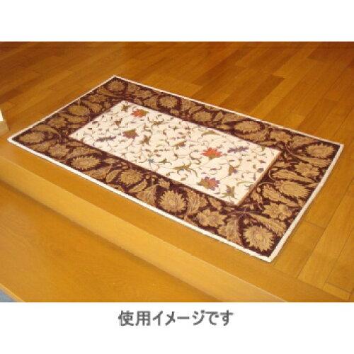 マルナカ 洗える!ゴブラン織シェニールマット シャルトル 70×120cm BR・ブラウン 5356 (2257166)