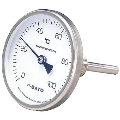 佐藤計測器製造所 バイメタル式気温計 2110-12 -30～50℃ 100粍 BM-T-75S 1書き割り