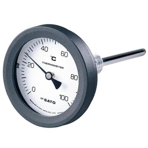 佐藤計測器製造所 バイメタル式気温計 2086-00 0～50℃ 50粍 BM-T-75P 1書き割り