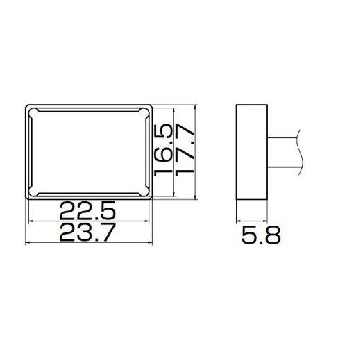 白光 こて先 ｸﾜｯﾄﾞ 22.5MMX16.5MM T12-1206