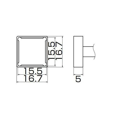白光 こて先 ｸﾜｯﾄﾞ 15.5MMX15.5MM T12-1207