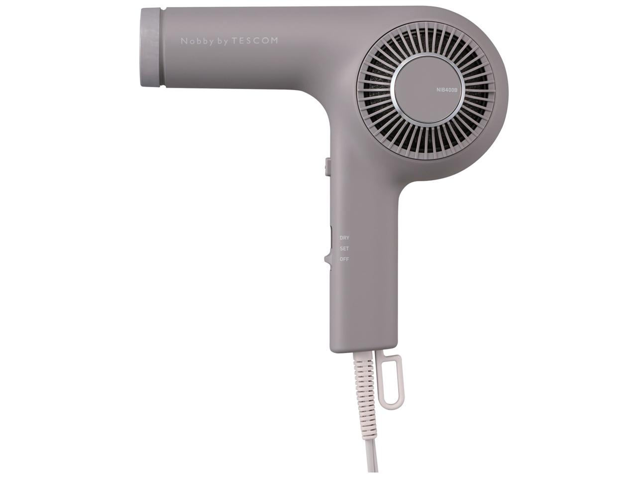 テスコム(TESCOM) テスコム プロフェッショナル トライバランスイオン ヘアドライヤー スモーキーグレー NIB400B-H