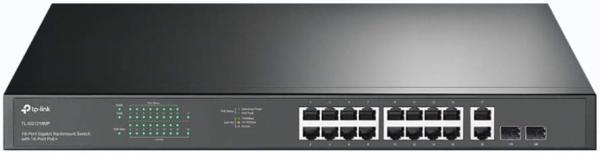 TP-LINK 18ポートギガビットラックマウント 取り替えっこ(PoE+ 16界面積み上げる)(TL-SG1218MP)