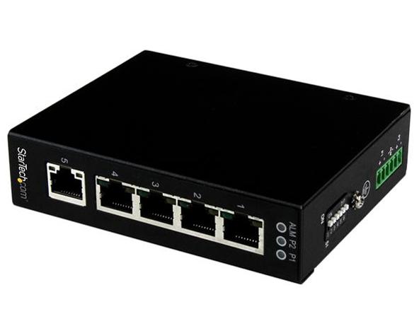 STARTECH.COM 5界面 アンマネージ工業用ギガビットイーサネットスイッチ