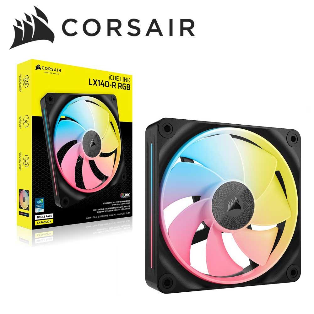 コルセア PCケースファン iCUE LINK LX140-R RGB Single Reverse Fan Expansion